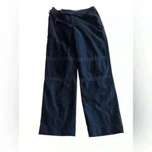 Athleta Vintage Utility Pants Wide Leg Black